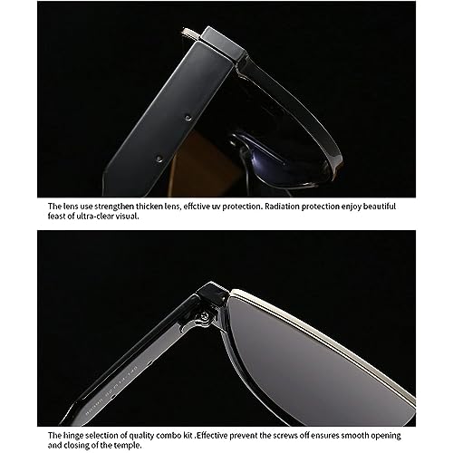 Image of Oversized Sunglasses Women Men Luxury Big Frame Mask Glasses Goggle Flat Top Clear Eye Protection Glasses Shade UV400