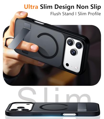 Coque magnétique pour iPhone Pro Max béquille pour éviter les bris d'écran