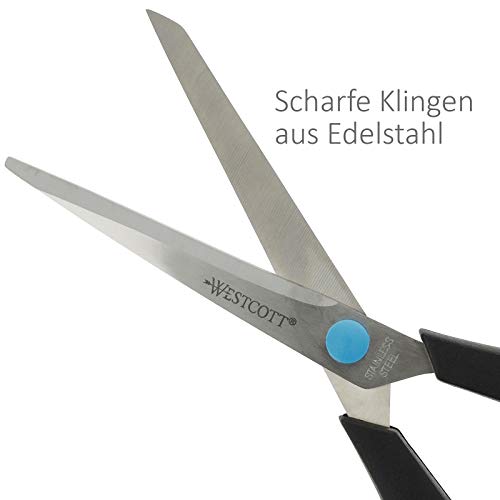 Westcott Easy Grip - Tijeras, 20.1 cm, color azul/negro - imagen 7