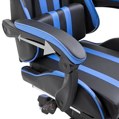VidaXL Sedia da Gaming con Poggiapiedi Ergonomica