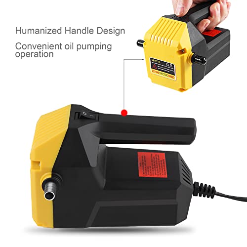 Vevitts 80w Oil Change Pump Extractor 12V Motor Oil Extractor Pump for