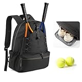 Generisch Tennisrucksack hält 4 Schläger Tennistasche mit Schuhfach Tennisrucksack für Damen und...