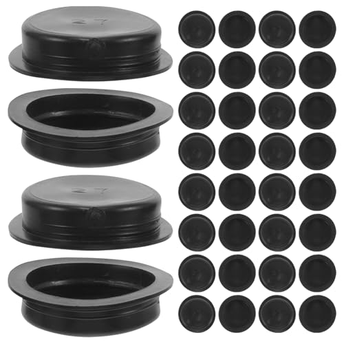 Ciieeo 50Pcs Rubber Coin Bank Stoppers Round Saving Pot Plugs Easy to Install and Remove Compatible with Piggy Banks Sturdy and Safe for Money Saving