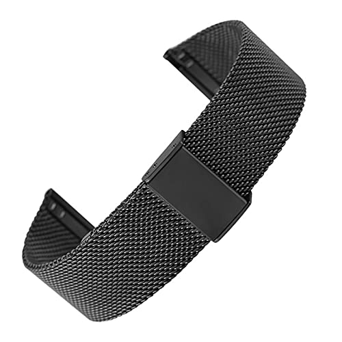 Correa de reloj de acero inoxidable de 18mm a 24mm con cierre de hebilla