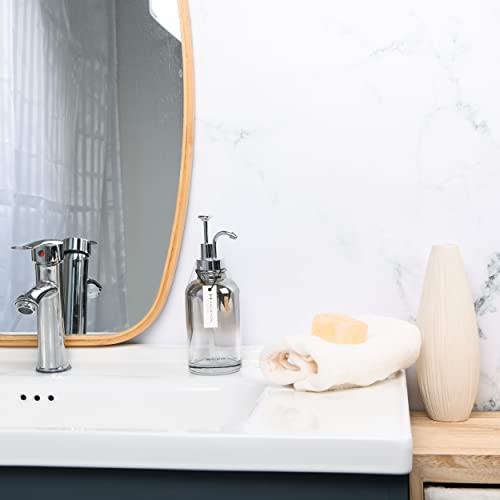 H Halston Modern Soap Dispenser With Rustproof Pump For Soap, Lotion, Dish Soap, Liquid Soap, Farmhouse Styles, For Kitchen Countertop, Bathroom, Home Decor (Ombre Silver) #TOP7