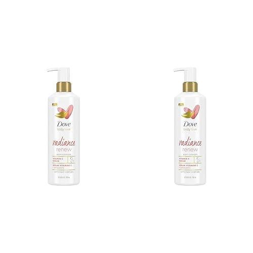 Dove Body Love Limpiador corporal Radiance Renew For Dull Skin Exfoliating Body Wash Cleanser con suero de vitamina C, 17.5 onzas líquidas (paquete