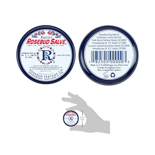 Smith's Rosebud Lip Balm Bulk- 3X0.5Oz Premium All Purpose Lip Gloss Tubes & 3X0.8Oz Lip Treatment Salve- Rosebud Trio Lip Balm Tubes For Plump Lips & Cracked Skin Care With Rosebud Salve Tin & E-Book #TOP5