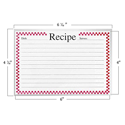 Vovoo 4X6 Recipe Cards Protectors,Recipe Card Sleeves,100 Count,Recipe Cards Covers #TOP2