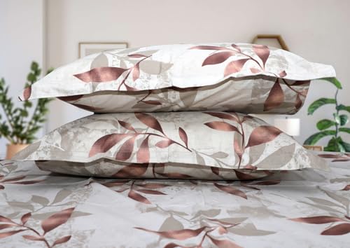 Image of Super Bedzz by Prihaal Decor Cotton Double Size Bedsheet with 2 Pillow Cover Size:108x108 (MEHRUN 3) bedsheet for Double Bed, Cotton Double bedsheet, Suitable for Bedroom, Gift Set