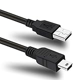 SCOVEE Mini USB Cable,Mini B Charger Cord for Blue Yeti Recording Microphones MIC,PS3 Controller,MP3 Players,Dash Cam,Canon Camera,Garmin GPS,USB Type A to Mini-B Charging Cable 6ft