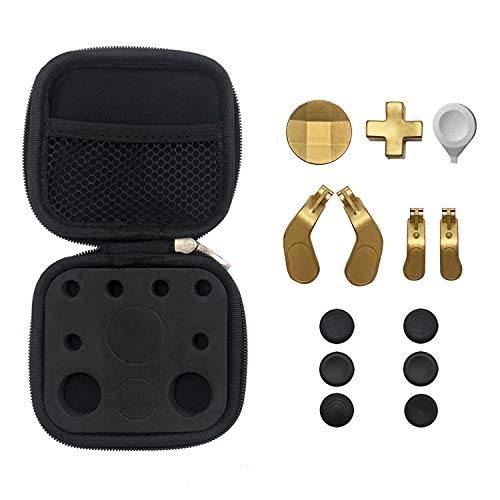 E-WOR 13 en 1  Metal Mod 6 Swap Thumbsticks Joysticks, 4 palas y 2 almohadillas para mando Xbox One Elite Series 2