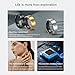 Zopsc Smart Ring Health Tracker, Stylish Fitness Ring Health Tracker for Men Women, 50M Smart Health Rings with Bluetooth 5.1 for Sports Sleep (#8)