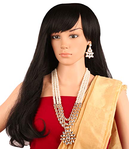 Image of Touchstone Indian Colorful Delicate Desire Traditional Exclusive Designer Jewellery Pendant Sets for Women