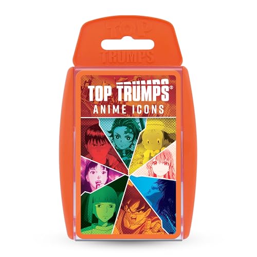 Top Trumps Anime Icons Specials Card Game Play with 30 iconic characters from Son Goku Rei Ayanami and Yugi Muto educational gifts and toys for boys and girls Aged 8 plus