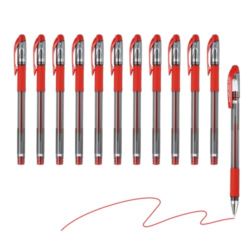 Bolígrafos roller M&G 0.38 mm pack 12 rojo miniatura 1