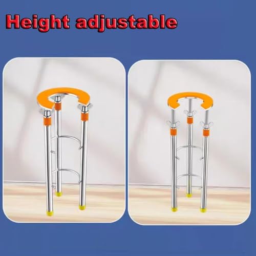 Barra de soporte para lavabo extensible de 8 a 29 pulgadas sin taladro 8