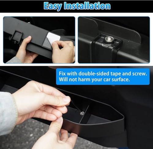 HAGEZA Car Door Side Storage Box for Suzuki Jimny 2/3-Door 4/5-Door JB64 JB74 JC74 2019-2026 Accessories Armrest Phone Container Door Organizer Handle Pocket Tray with Red Mats by HAGEZA - Used condition - Image 3