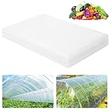 APXEL Transparent Gewächshausfolie, 2 x 3M Folie für Gewächshaus Winterfest...