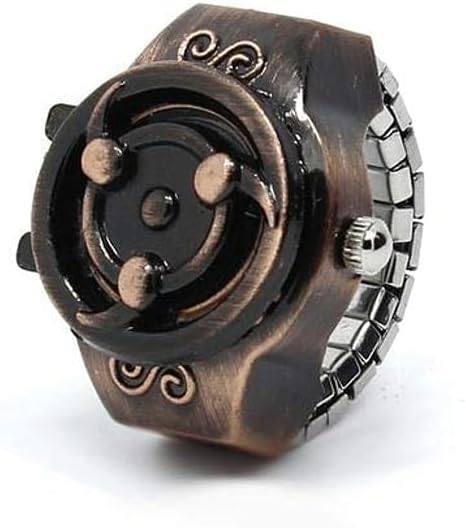 VIVA Analog Watch Dial Stretchable Adjustable Finger Rings for Women.