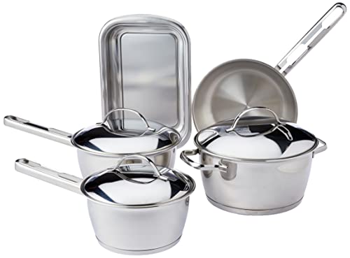 Jogo de Panelas Allegra Tramontina 5 peças - Aço Inox 1 Jogo de Panelas Allegra Tramontina 5 peças - Aço Inox