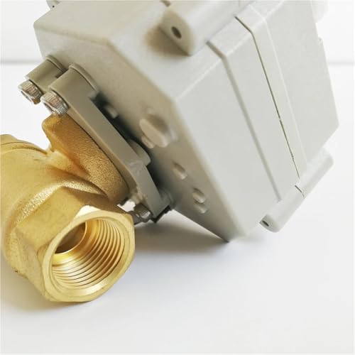 Válvula de bola motorizada 2 cables CR301 latón rosca BSP 5V 5