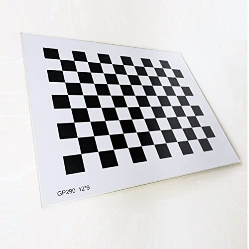 顕微鏡キット 12x9 ガラス 視覚光学補正ボード チェッカーボード アルミナ キャリブレーション ターゲット プレート 拡散反射 不透明度 スクエア アレイ 顕微鏡レンズアダプター(150x150mm)