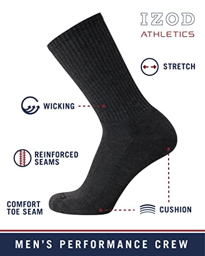 IZOD Mens Dress Socks - 8 Pack/16 Pack Lightweight Comfort Crew Socks for Men - Mens Athletic Socks for Work and Sports3