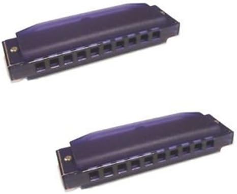 Hohner Translucent Harmonica 12 Pack (2 Orange, 2 Green, 2 Blue, 2 Yellow, 2 Red & 2 Purple)
