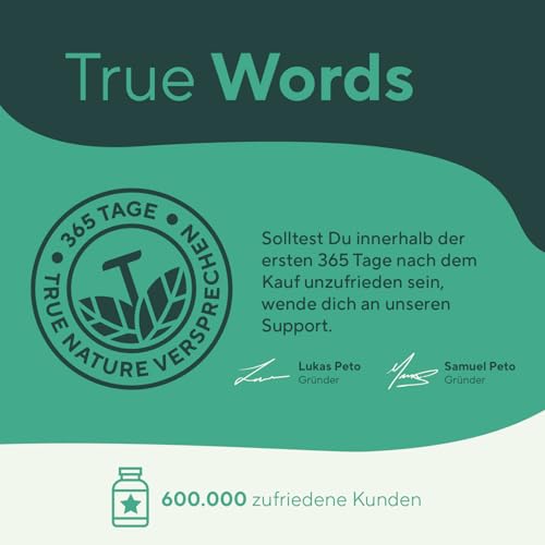 Bio Spirulina & Chlorella Presslinge – 600 Tabletten – Hochdosiert mit 6.000 mg pro Tag – Vorrat für 50 Tage – Hergestellt & laborgeprüft in DE – Vegan & frei von Zusätzen – TRUE NATURE