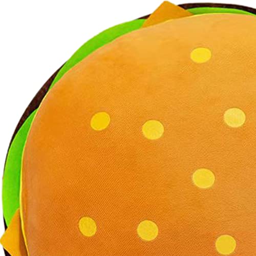 Coussin burger en peluche 40 cm Gralara pour deco et bureau - 5