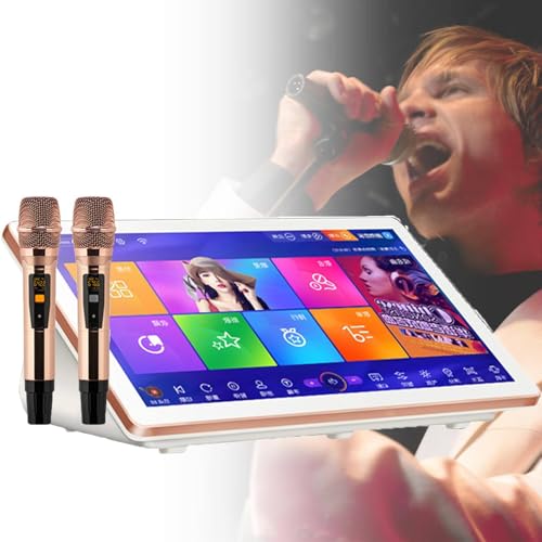 Macchina per karaoke con microfono wireless, aggiornamento cloud per download canzoni, controllo vocale intelligente AI, supporto multilingue, ideale per riunioni di famiglia, bar e feste