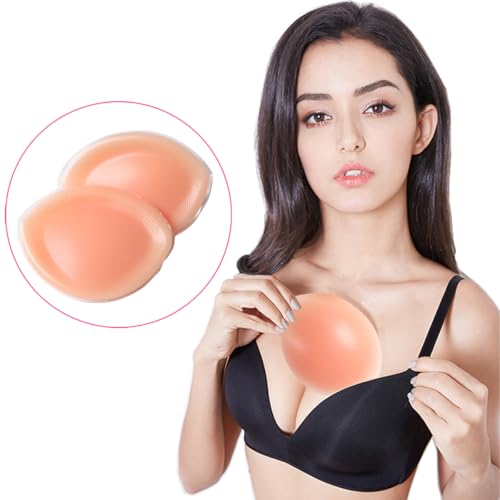 Women Silicone Bra Pads Inserts Breast Enhancer Swimsuits Enhancement Bust Push up Pads for A Cup, Skin M