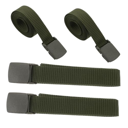 4pcs Adjustable Nylon Tactical Waist Belt for Men Heavy Duty Multi-Functional Outdoor Training Canvas Belt Quick-Release Buckle