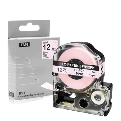 Ruban de Satin 12mm Imprimable SFR12PK pour Remplacer vos Étiquettes Papier Tristes