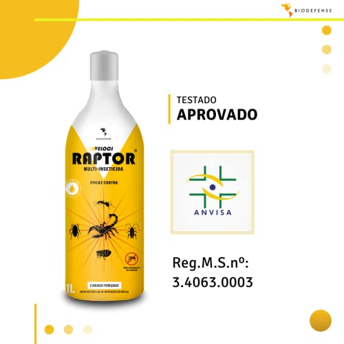 BIO DEFENSE Veloci Raptor Multi-Inseticida De Alta Tecnologia Eficaz Contra Insetos E Pragas Incluin