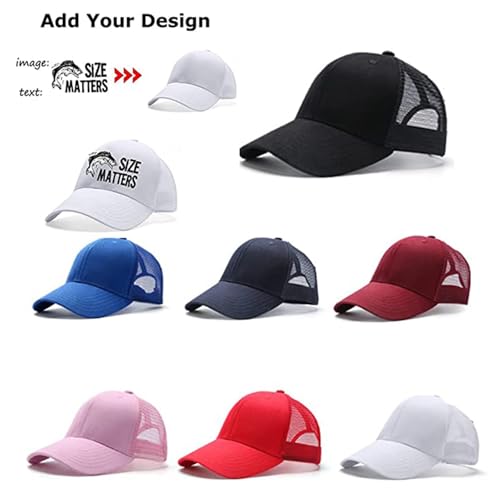 Gorra Trucker Azul Royal Malla Ajustable Unisex miniatura 2