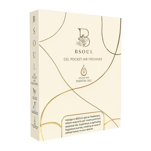 Image of BSOUL Gel Pocket Bathroom Air Freshener Pack of 6 | 3 Pcs Each (18x10g) | Toilet & Room Odor Remover | Lasts Up to 30 Days Fragrance