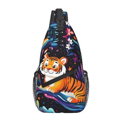 Mochila tipo sling unisex ligera para viaje miniatura 1