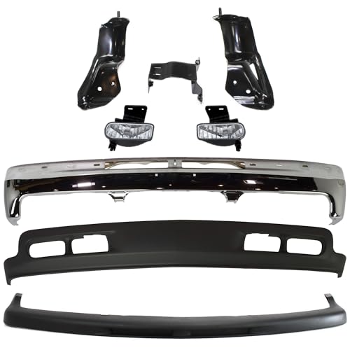 Garage-Pro Bumper KIT Compatible with GMC Sierra 1500 1999-2002, Sierra 2500, Sierra 2500 HD 2001-2002, Sierra 3500 Chrome Front