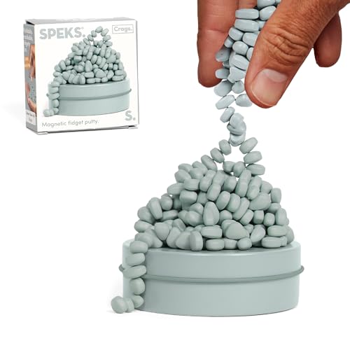 Speks Crags Ferrite Putty | 150+ Ferrite Stones in a Tin | Fidget Toy for Adults & Teens 14+ | Desk Toy for Office or Stress Relief Present | Matte Sage, Small