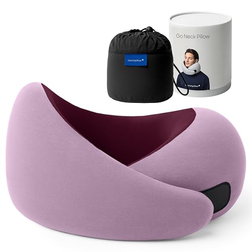Ostrichpillow Go Neck Pillow - Premium Memory Foam Travel Pillow, 360º Ergonomic Design, Asymmetrical Sides, Travel Bag Included, Washable Modal Cover option