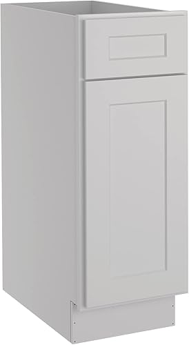 Miniatura 11 de LOVMOR Armarios de base de cocina, armario de almacenamiento aparador, gabinete de entrada con 1 cajón y estante ajustable, 24 pulgadas de ancho x