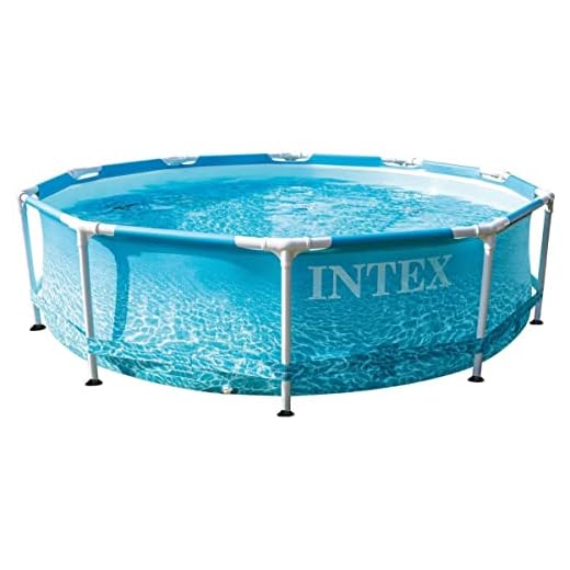 Intex 28206Np - Piscina Desmontable Redonda Intex, Piscina Metal Frame, Medidas Ø305X76 Cm, 4.485 Litros, Diseño Fotorrealista Del Fondo Marino, Intex 55240