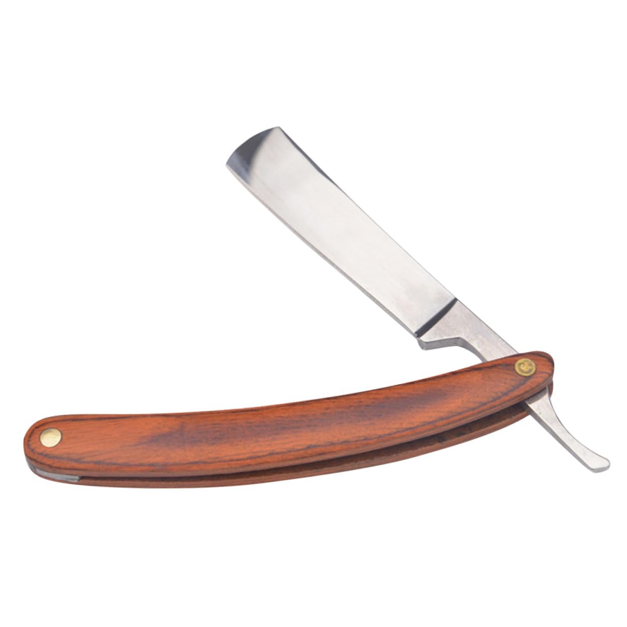 COLLBATH Maquinilla de Afeitar Manual Mango de Madera y Acero Inoxidable Vintage Diseño Antiguo Peso Equilibrado para Afeitado Cómodo y Preciso en Hombres