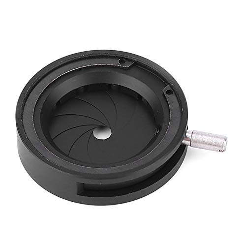 Irisblende Einstellbare Blende SK6 SK8 SK12 SK23 SK25 Iris-Mikroskopadapter Optische Blende mit Mikroskopobjektiv(SK12)