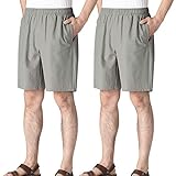 running shorts with zip pockets ★ Cómodo y suelto: el ajuste holgado está diseñado para brindar comodidad durante todo el día y un rango de movimiento completo.