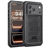 【Antichoc & Antichute】 Structure de première qualité à 4 couches, volumineuse mais très solide et robuste. Testé à 3 mètres de hauteur plus de 3 000 fois, il protège le téléphone contre les chutes accidentelles et les dommages. Fabriqué en alliage d'aluminium durable et en silicone souple, il offre une protection militaire à 360 degrés sur l'ensemble du corps.