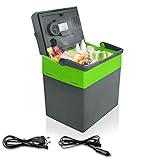 【Ahorro de energía y silencioso】El frigorífico de 30L tiene un modo ECO y es especialmente eficiente energéticamente, EEK A ++. El chip de refrigeración de semiconductores no contiene freón y es ecológico. Y sin ruido durante la operación, y funciona silenciosamente.