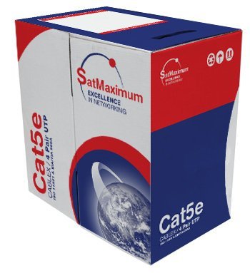 Cat5e 1000ft Cat5 Cable Ftp Wire Solid Ethernet Gray Bulk