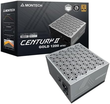 MONTECH Century II - 1200W High-End ATX Gaming Power Supply - 80 ...
